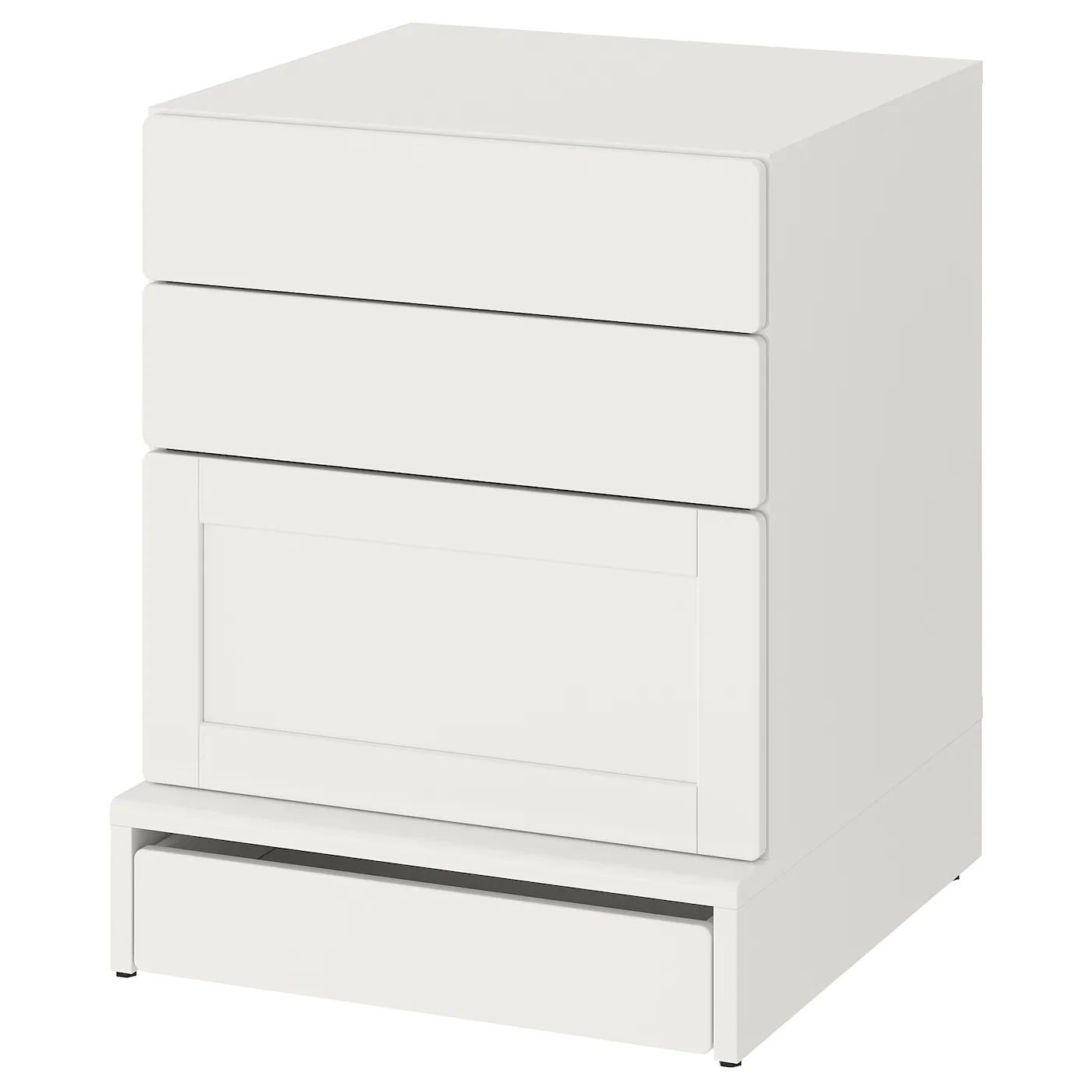 IKEA SMÅSTAD / UPPFÖRA 3drawer Chest White White/with Frame 23 5/8x24 3/4x29 7/8 "