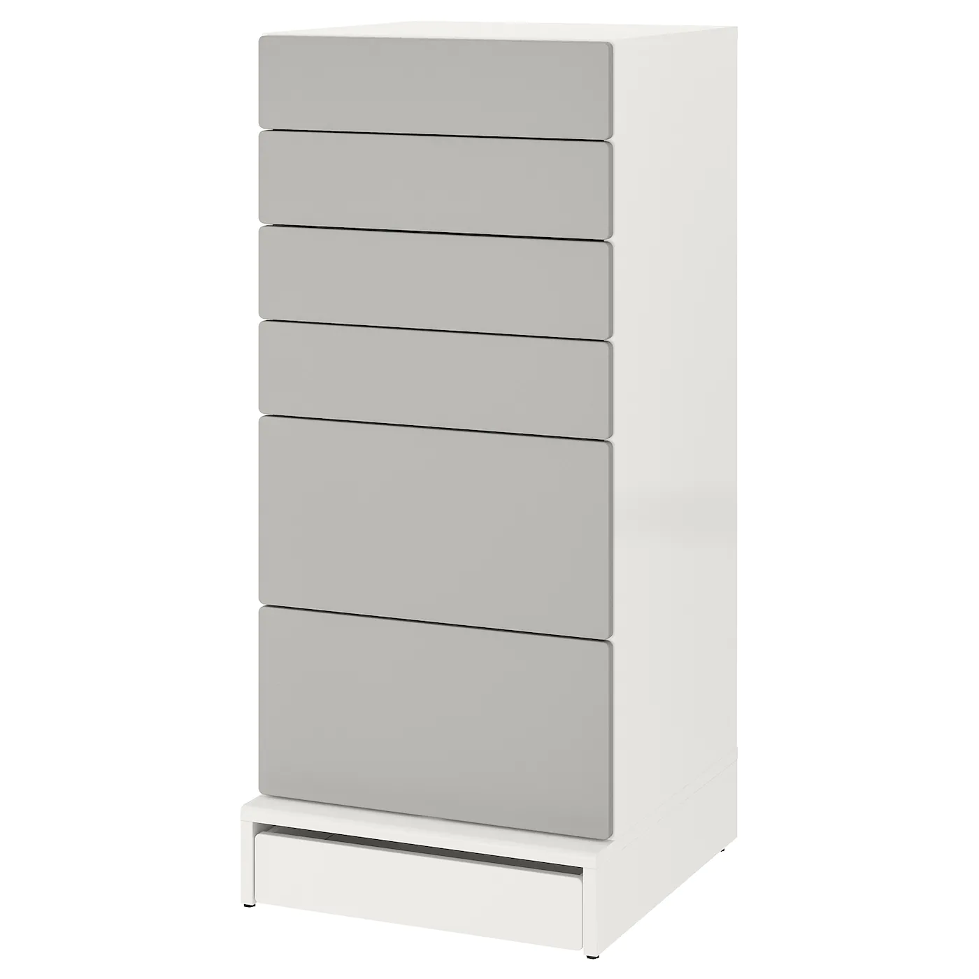 IKEA SMÅSTAD / UPPFÖRA 6drawer Chest White/gray 23 5/8x24 3/4x53 1/2 "