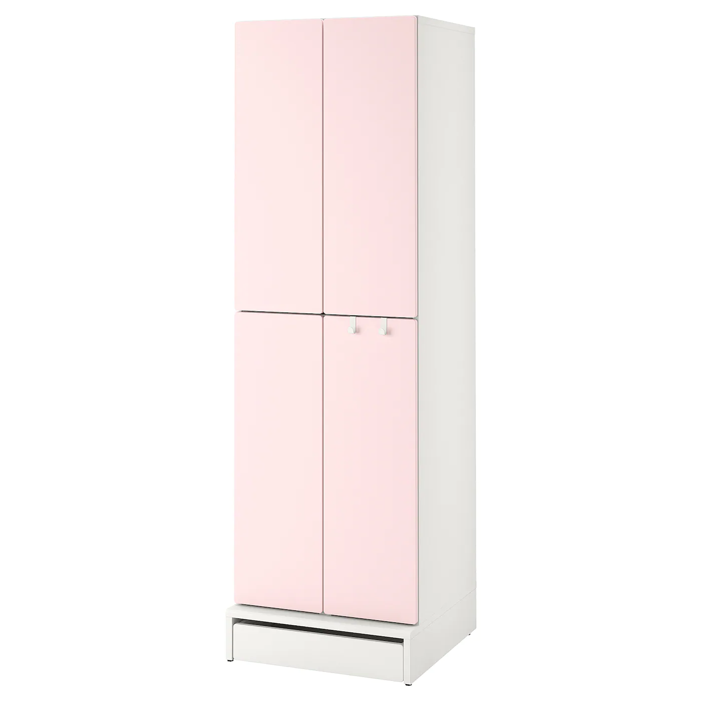 IKEA SMÅSTAD / UPPFÖRA Wardrobe White With Frame/with 2 Clothes Rails 23 5/8x24 3/4x77 1/8 " - Image 8