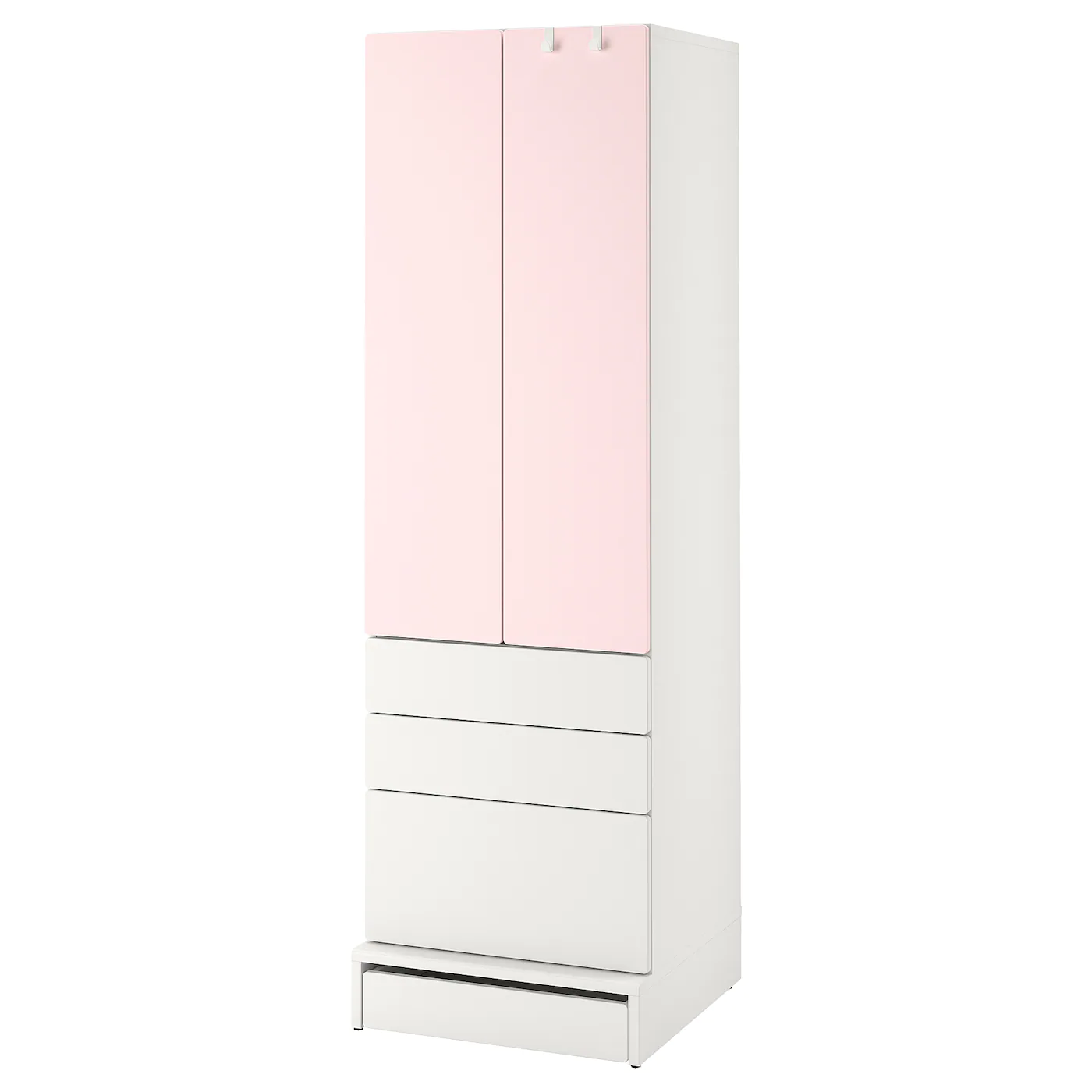 IKEA SMÅSTAD / UPPFÖRA Wardrobe White With Frame/with 2 Drawers 23 5/8x24 3/4x77 1/8 " - Image 9