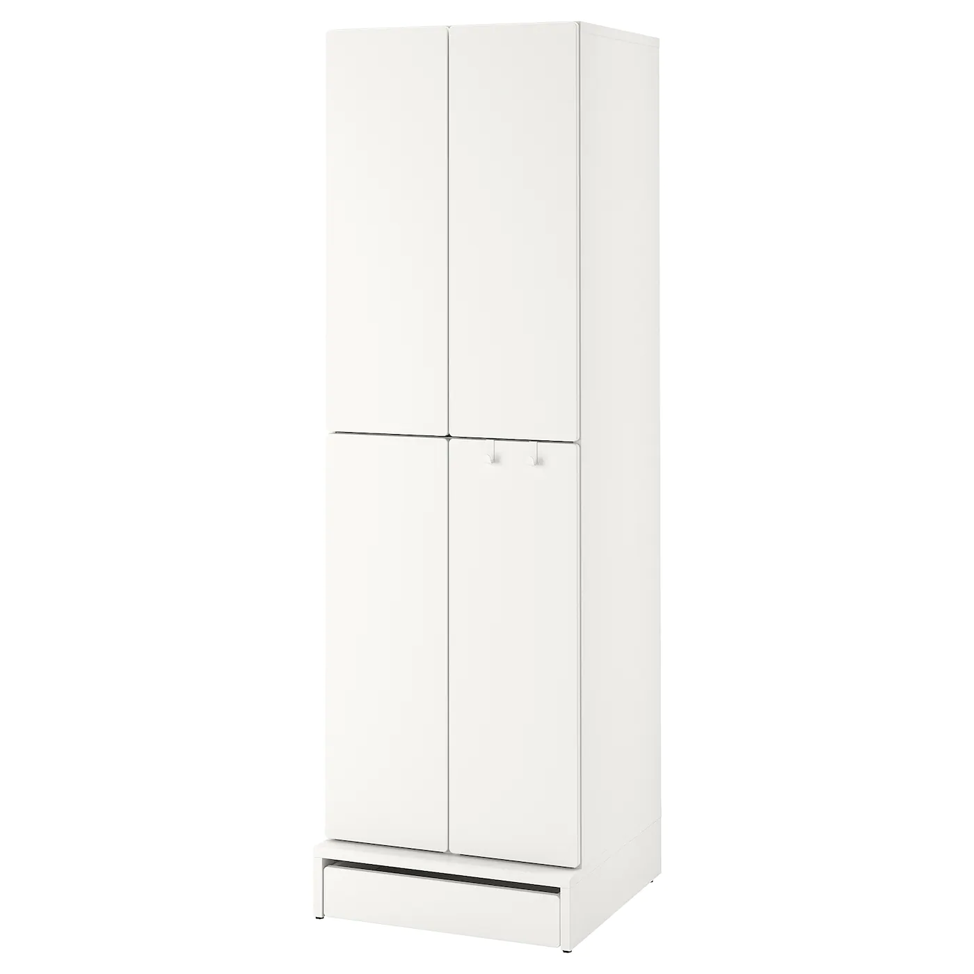 IKEA SMÅSTAD / UPPFÖRA Wardrobe White Pale Pink/with 2 Clothes Rails 23 5/8x24 3/4x77 1/8 " - Image 13