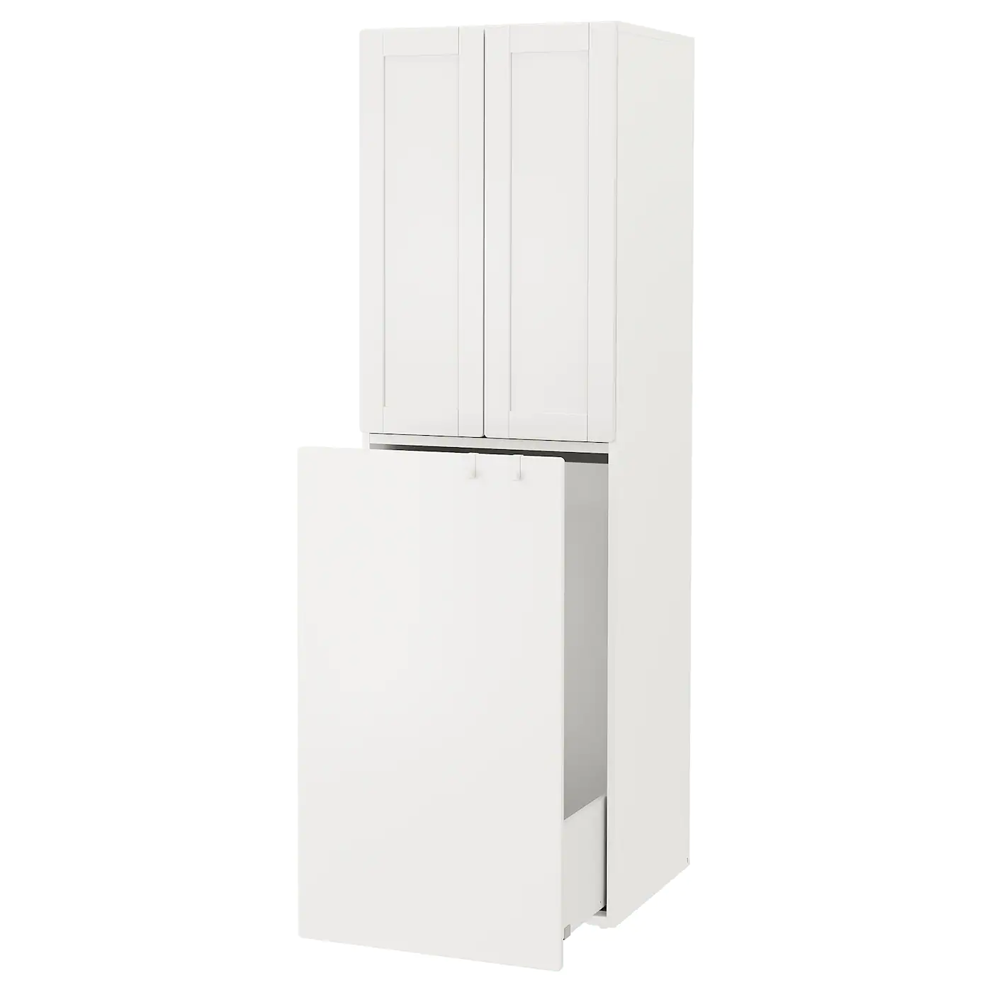 IKEA SMÅSTAD Wardrobe With Pullout Unit White With Frame/with Clothing Rod 23 5/8x22 1/2x77 1/8 "