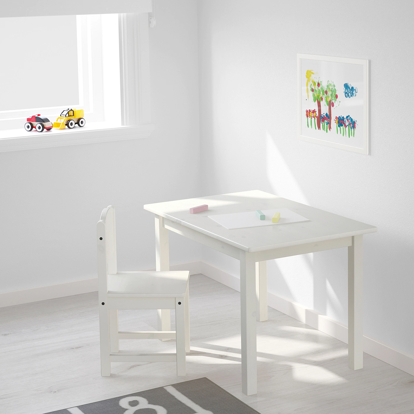 IKEA SUNDVIK Children's Chair White - Image 4