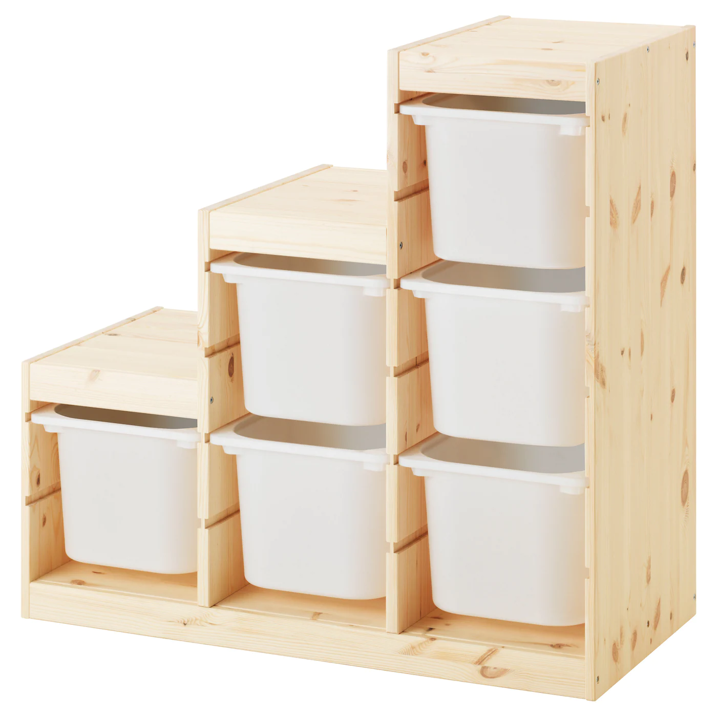 IKEA TROFAST Storage Combination Light White Stained Pine/gray 37x17 3/8x35 7/8 " - Image 7