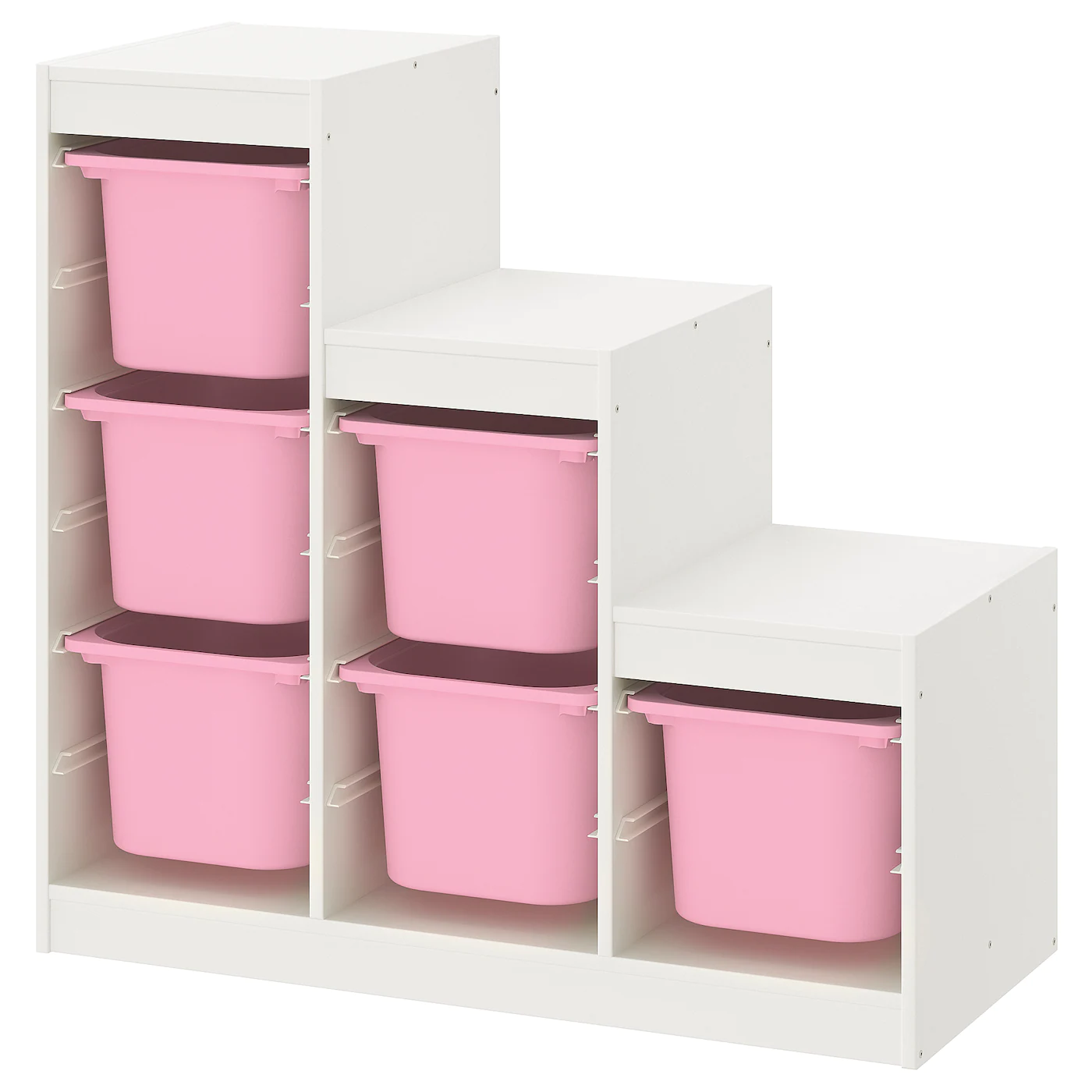 IKEA TROFAST Storage Combination White/pink 39x17 3/8x37 "