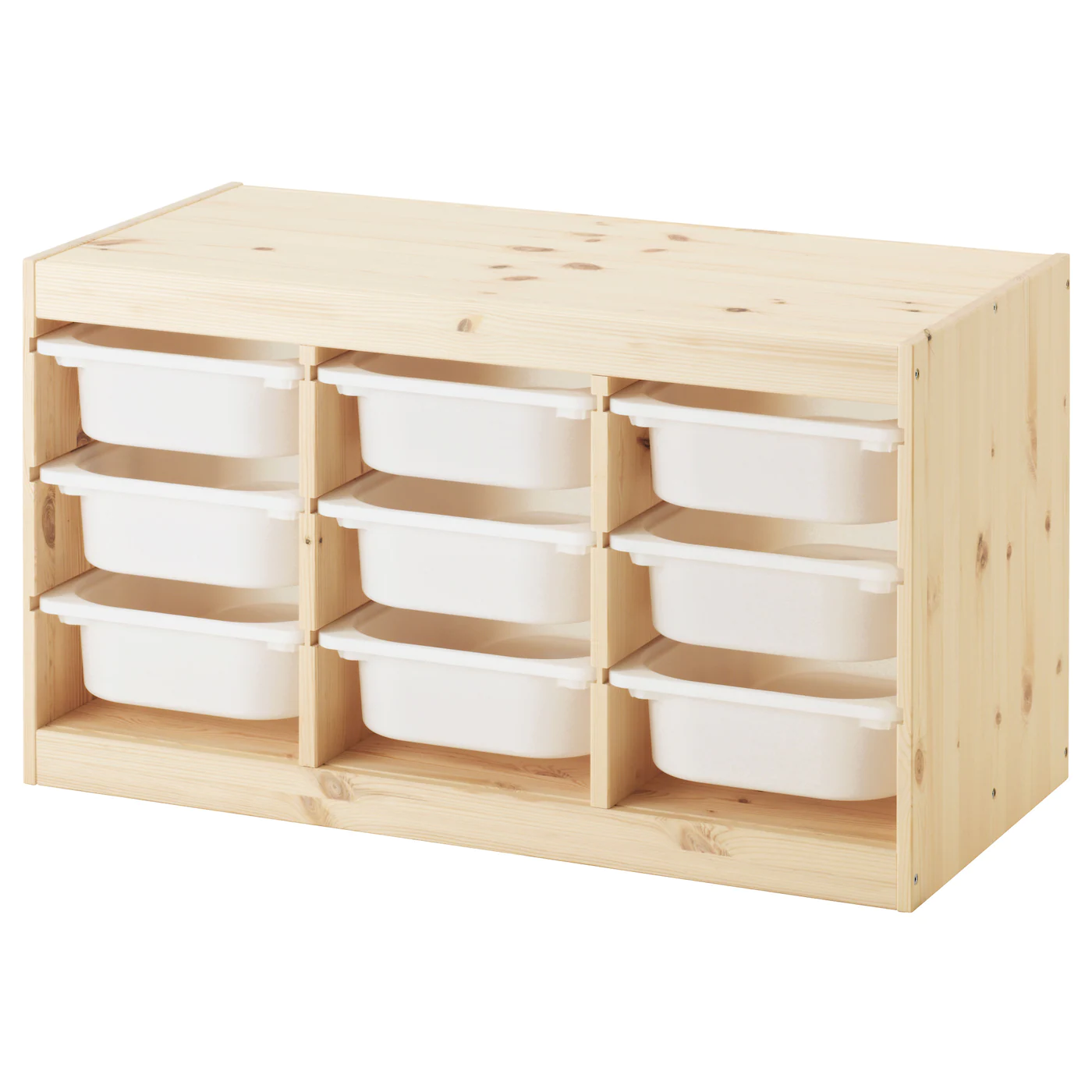 IKEA TROFAST Storage Combination With Boxes Light White Stained Pine/yellow 36 5/8x17 3/8x20 1/2 " - Image 5