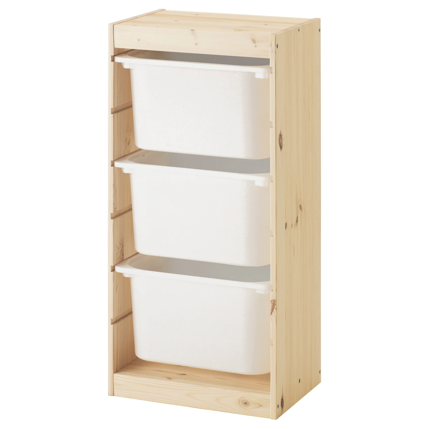 IKEA TROFAST Storage Combination With Boxes Light White Stained Pine/turquoise 17 3/8x11 3/4x35 7/8 " - Image 7