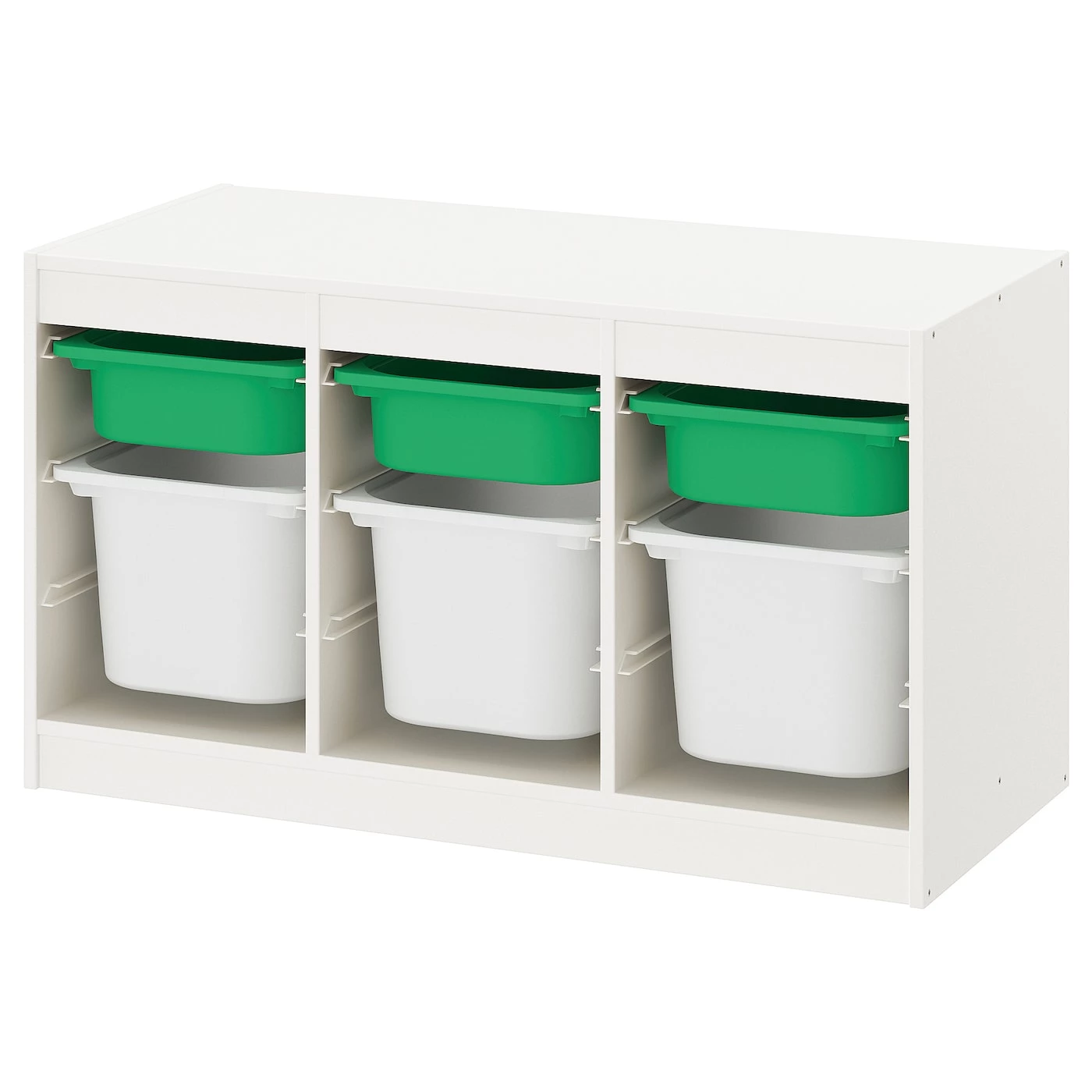 IKEA TROFAST Storage Combination With Boxes White/white 39x17 3/8x22 " - Image 4