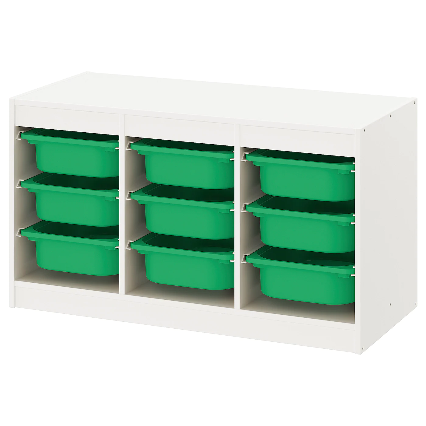 IKEA TROFAST Storage Combination With Boxes White/green 39x17 3/8x22 "
