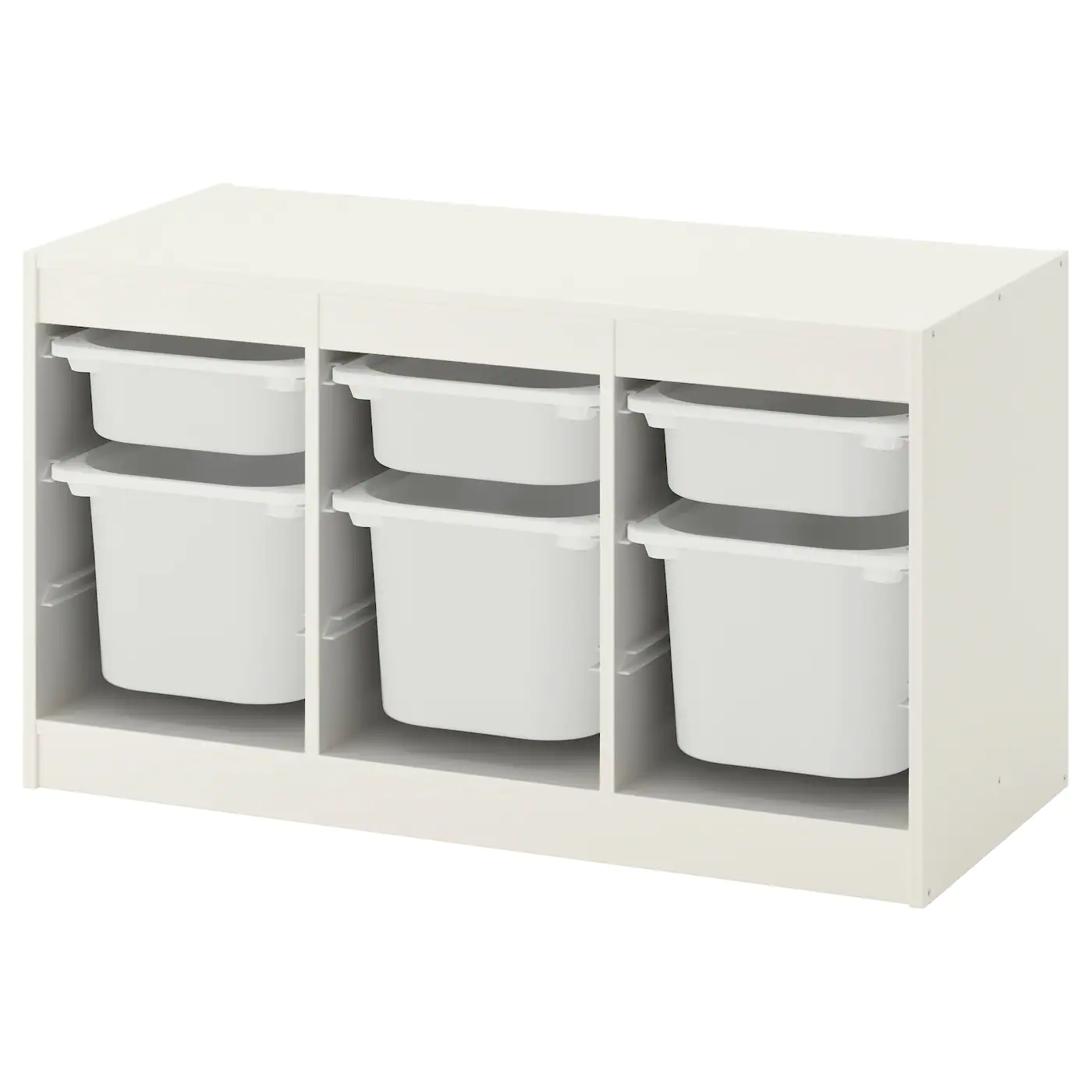 IKEA TROFAST Storage Combination With Boxes White/gray 39x17 3/8x22 " - Image 8